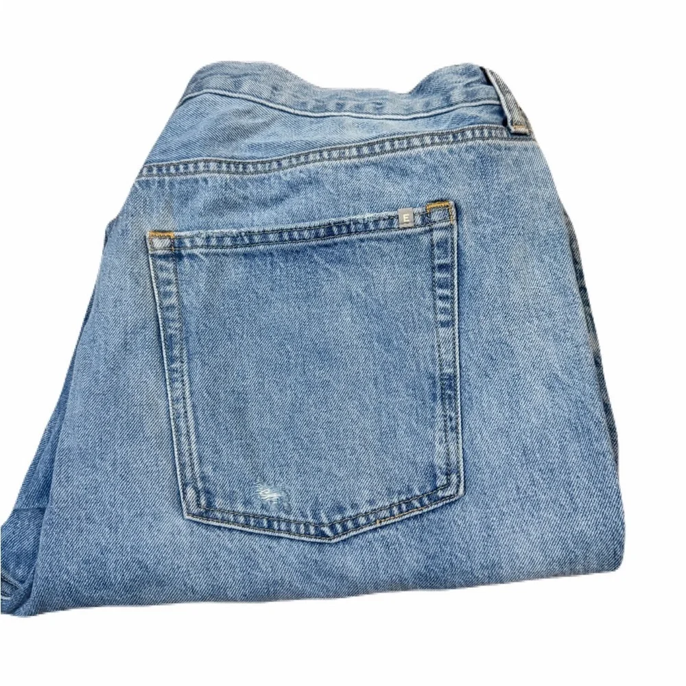 EVERLANE light wash denim jeans size 33 regular 100%cotton plus size - Picture 6 of 8
